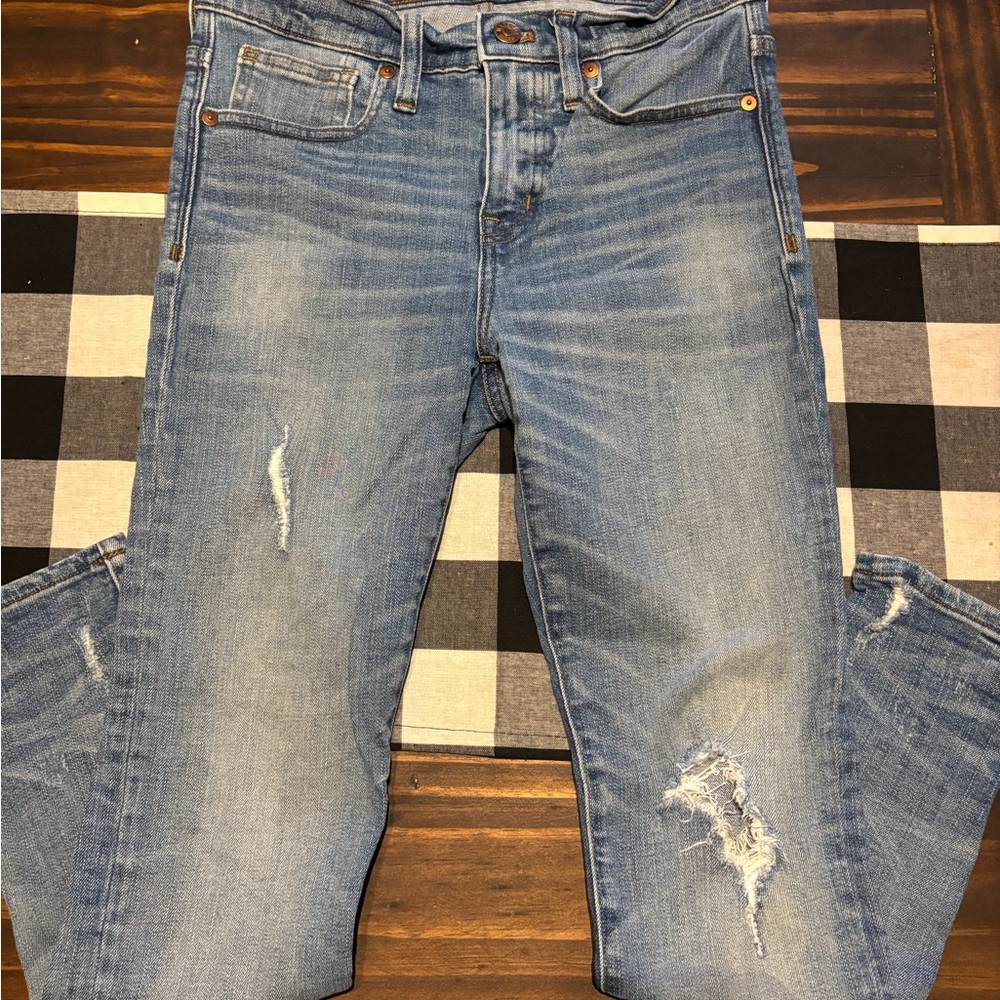 Madewell 9” high rise Skinny Jeans Distressed 26P 26 petite